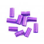 Inele din metal pentru codite afro RNG45 Mov, Set 10 bucati Inele din metal pentru codite afro RNG45 Mov, Set 10 bucati